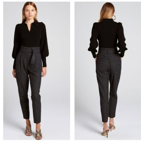 A.L.C. Pants - A.L.C. Paperbag Waist Pinstripe Trousers Size 10 in excellent like-new condition